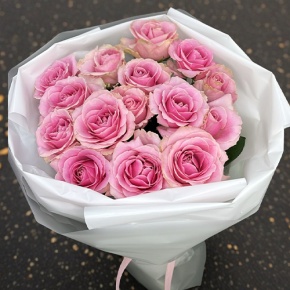 Букет из 15 пудровых роз (70 см) в Хотьково