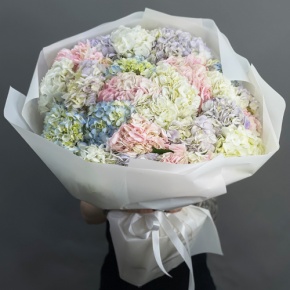 Букет из 23 гортензий микс в Хотьково