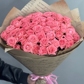 Букет из 15 кустовых коралловых роз (60 см) в Хотьково