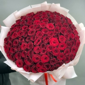 Букет "Париж" из 101 красной розы (60 см) в Хотьково