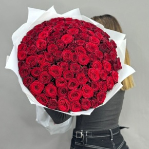 Букет 101 красная роза (60 см) в Хотьково