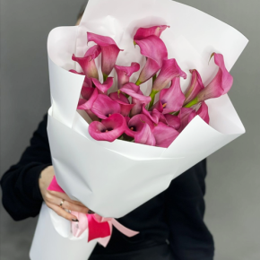 Монобукет из 21 каллы в Хотьково