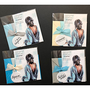 Открытка набор №6 "Самый красивый наряд для женщины-это счастье!" в Хотьково