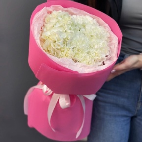 Букет "Гламур" из гортензии и диантусов в Хотьково