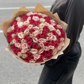 Букет "Амурный" из 101 розы (40 см) в Хотьково