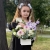 Композиция с георгинами на 1 сентября в белом ящике в Хотьково