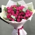 Букет "Малиновый бисквит" из кустовых и пионовидных роз и эвкалипта в Хотьково