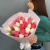 Букет из 25 кораллово-белых тюльпанов в Хотьково
