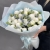 Букет "Блю айз" из оксипеталума и белых пионов в Хотьково