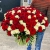 Букет 151 роза красный и белый микс (60 см) в Хотьково Букет 151 роза красный и белый микс (60 см) в Хотьково