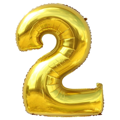 Шар гелиевый цифра 2 (40х102 см) в Хотьково