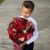Букет с георгинами, розами и леукадендроном в Хотьково