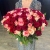 Букет 151 роза красный микс (50 см) в Хотьково